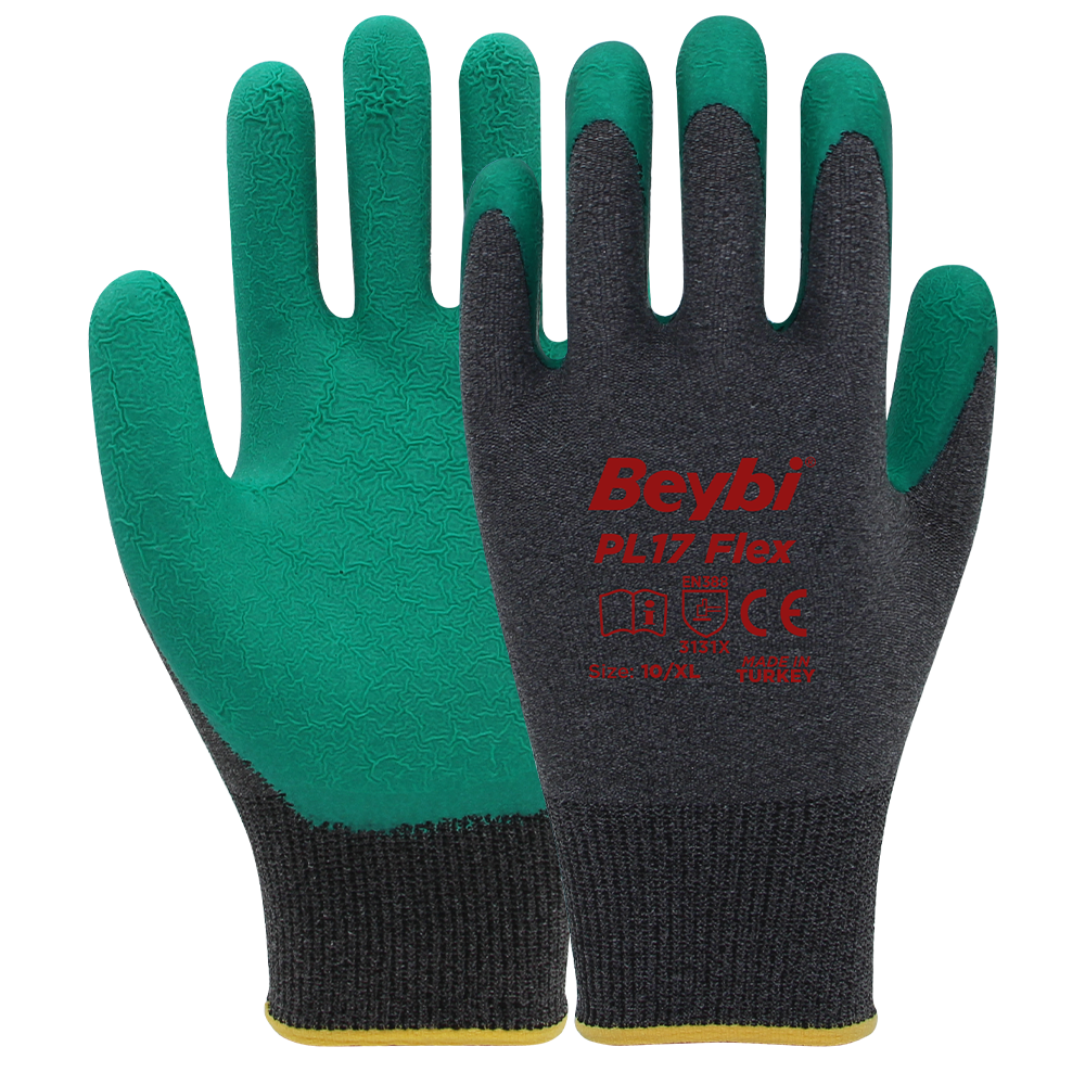 BEYBİ PL17 FLEX CAMCI ELDİVENİ YEŞİL  PK:12